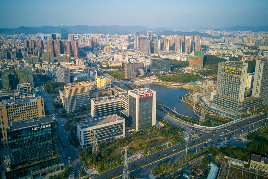 時(shí)間谷，深圳鐘表產(chǎn)業(yè)集聚基地。深圳鐘表行業(yè)協(xié)會(huì)供圖