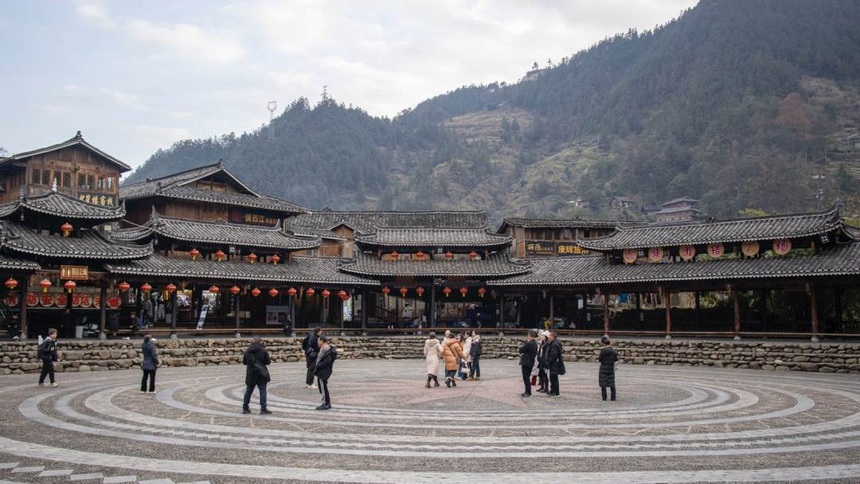 西江苗寨，一座讓你樂而忘返的深山秘境。姚晶權(quán)攝