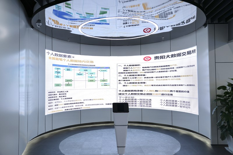 貴陽大數據交易所展廳。汪燕攝