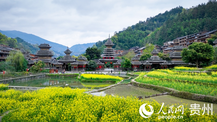 肇興侗寨。人民網(wǎng)記者 涂敏攝