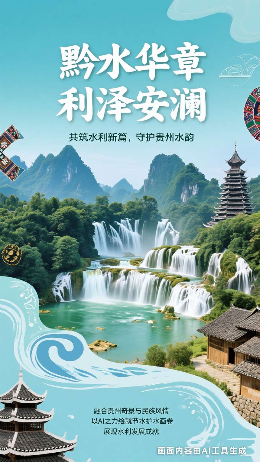 優(yōu)秀獎作品：《黔水華章，利澤安瀾》 創(chuàng)作設(shè)計：李洪發(fā)